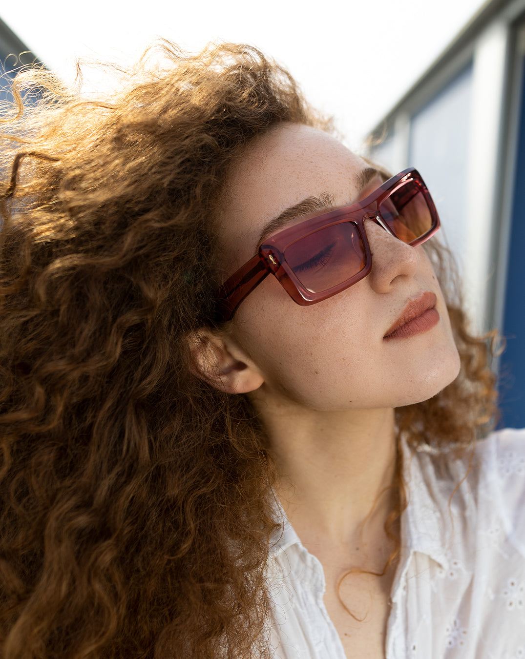 Occhiali da Sole Particolari Metio Brigitte Verde Acqua