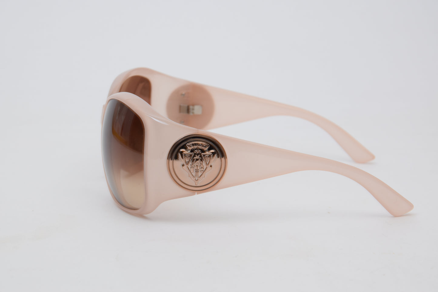 Vintage | GUCCI | Celluloide rosa antico con logo laterale