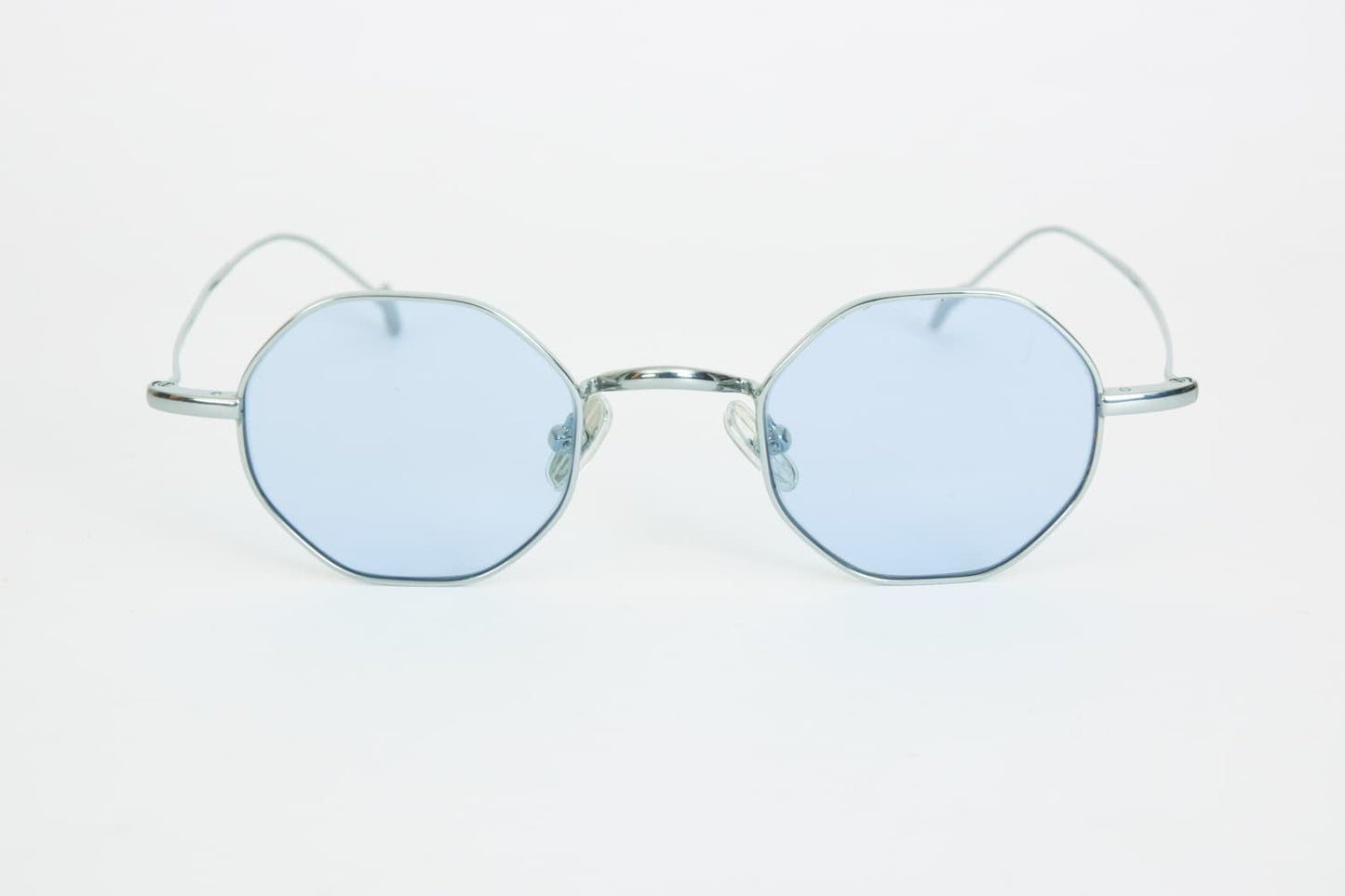Occhiali da Sole Eyepetizer Woody Argento lenti azzurre