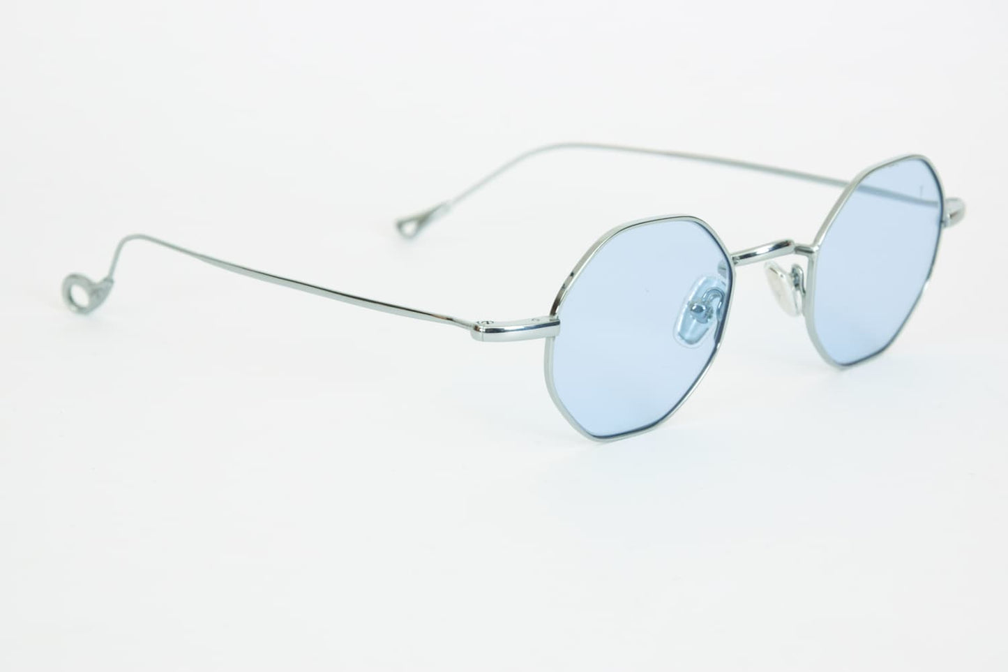 Occhiali da Sole Eyepetizer Woody Argento lenti azzurre