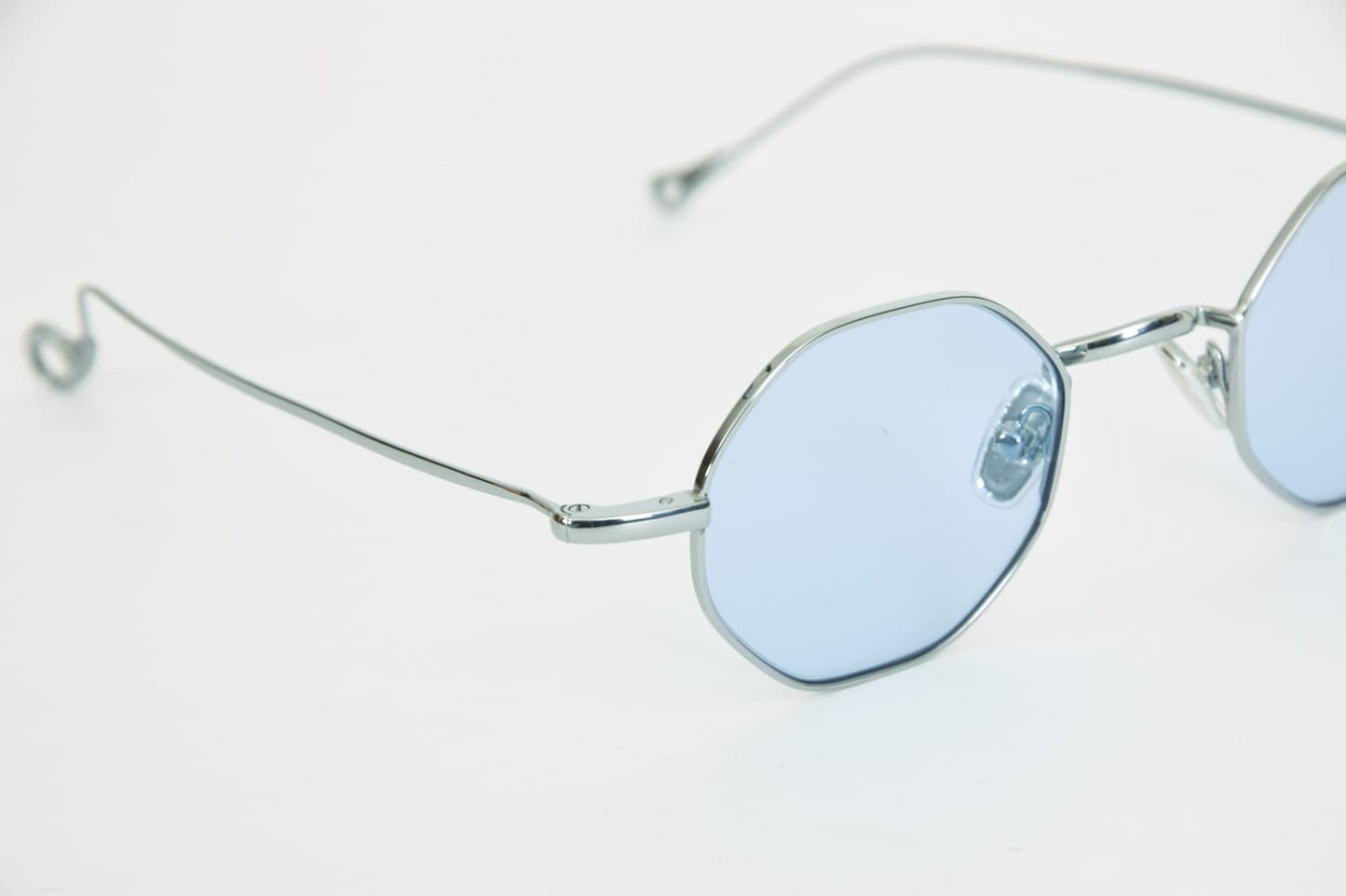 Occhiali da Sole Eyepetizer Woody Argento lenti azzurre