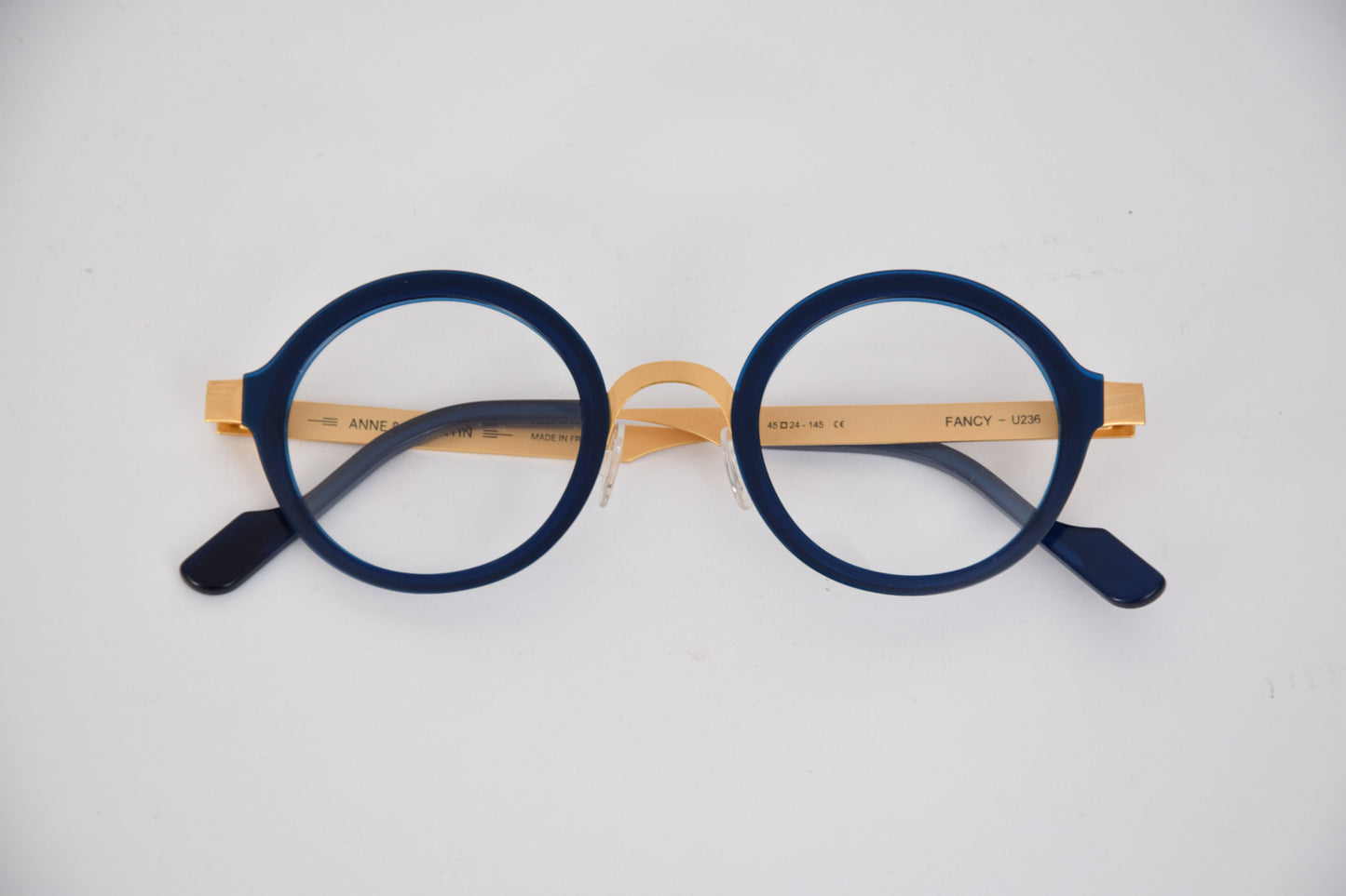 Occhiali da Vista Uomo Donna Anne et Valentin Fancy Blu e Oro