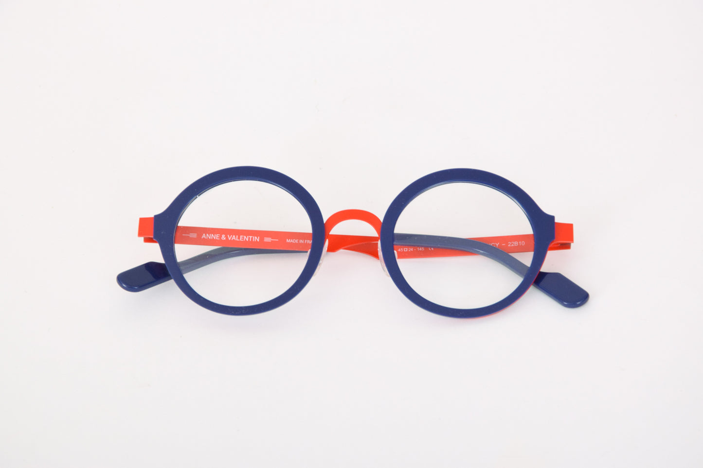 Occhiali da Vista Tondi Unisex Blu e Rossi - Anne et Valentin Fancy