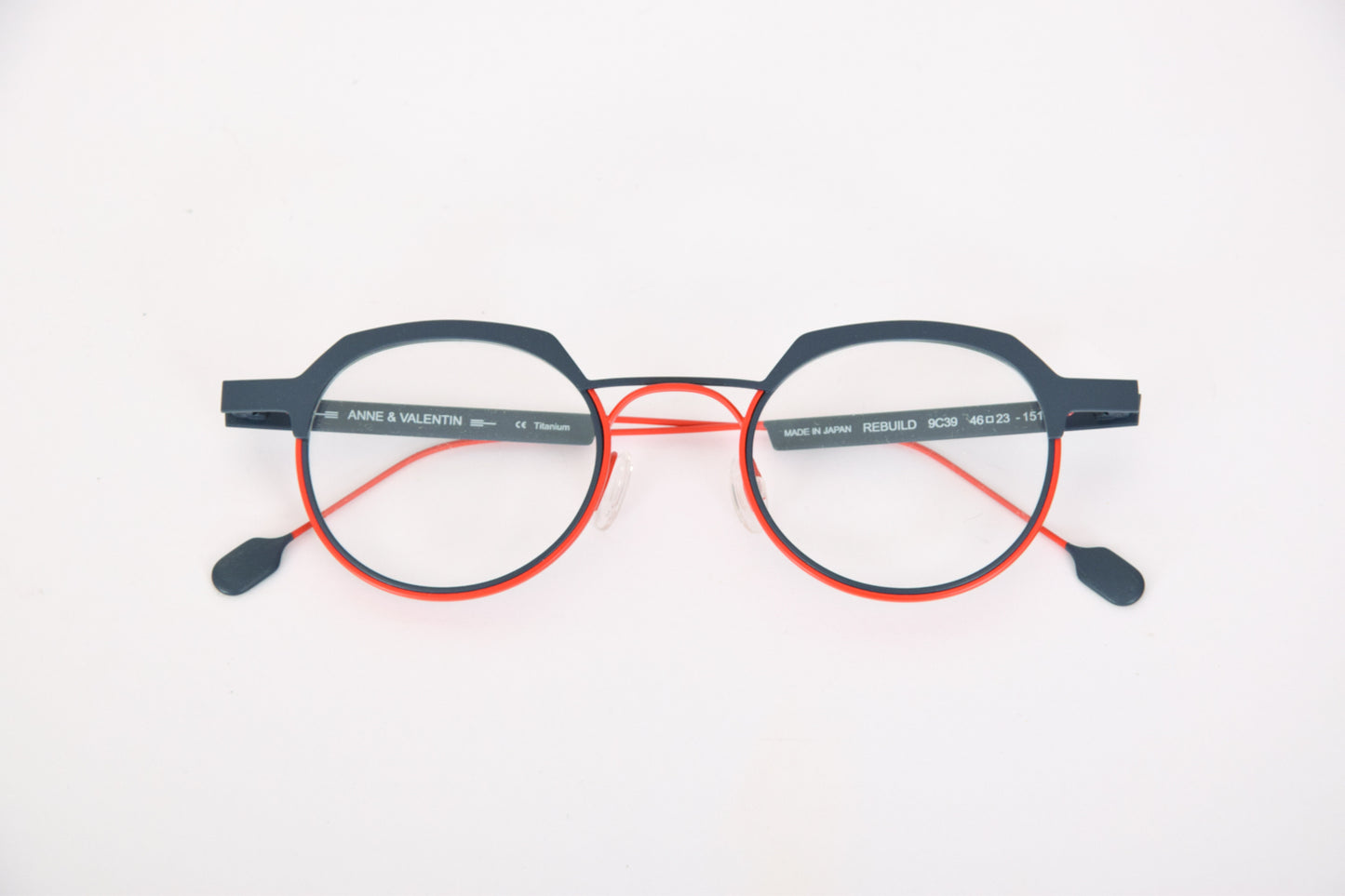 Occhiali da Vista Anne et Valentin Rebuilt Grigio e Rosso