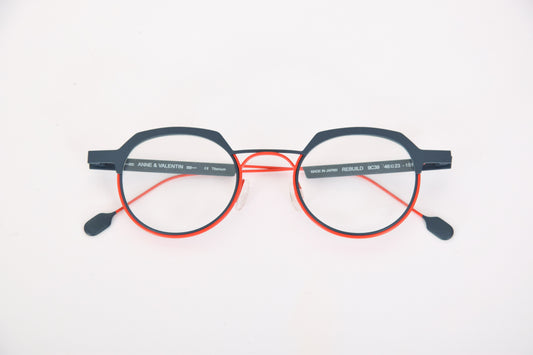 Occhiali da Vista Anne et Valentin Rebuilt Grigio e Rosso