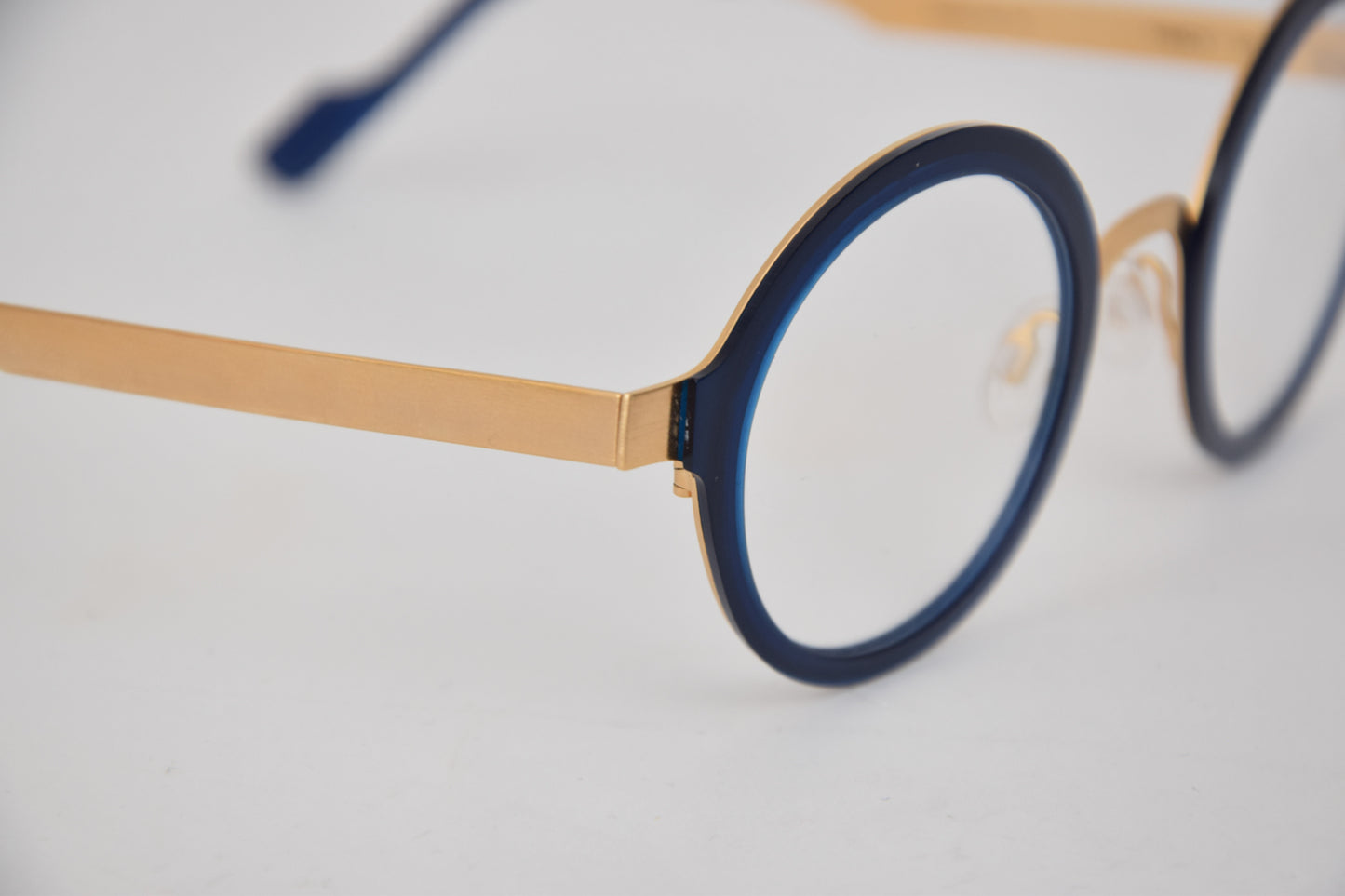 Foto angolo frontale Occhiali da Vista Uomo Donna Anne et Valentin Fancy Blu e Oro