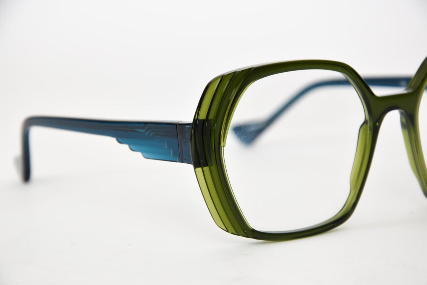 Foto dettaglio Occhiali da Vista Caroline Abram Kiko verde e azzurro