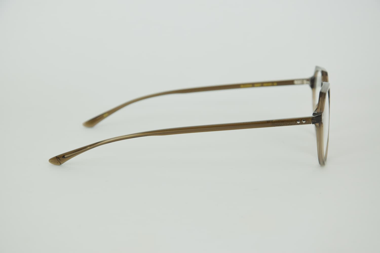 Foto laterale di Foto occhiali da Vista Uomo Talla modello Buccia colore fango