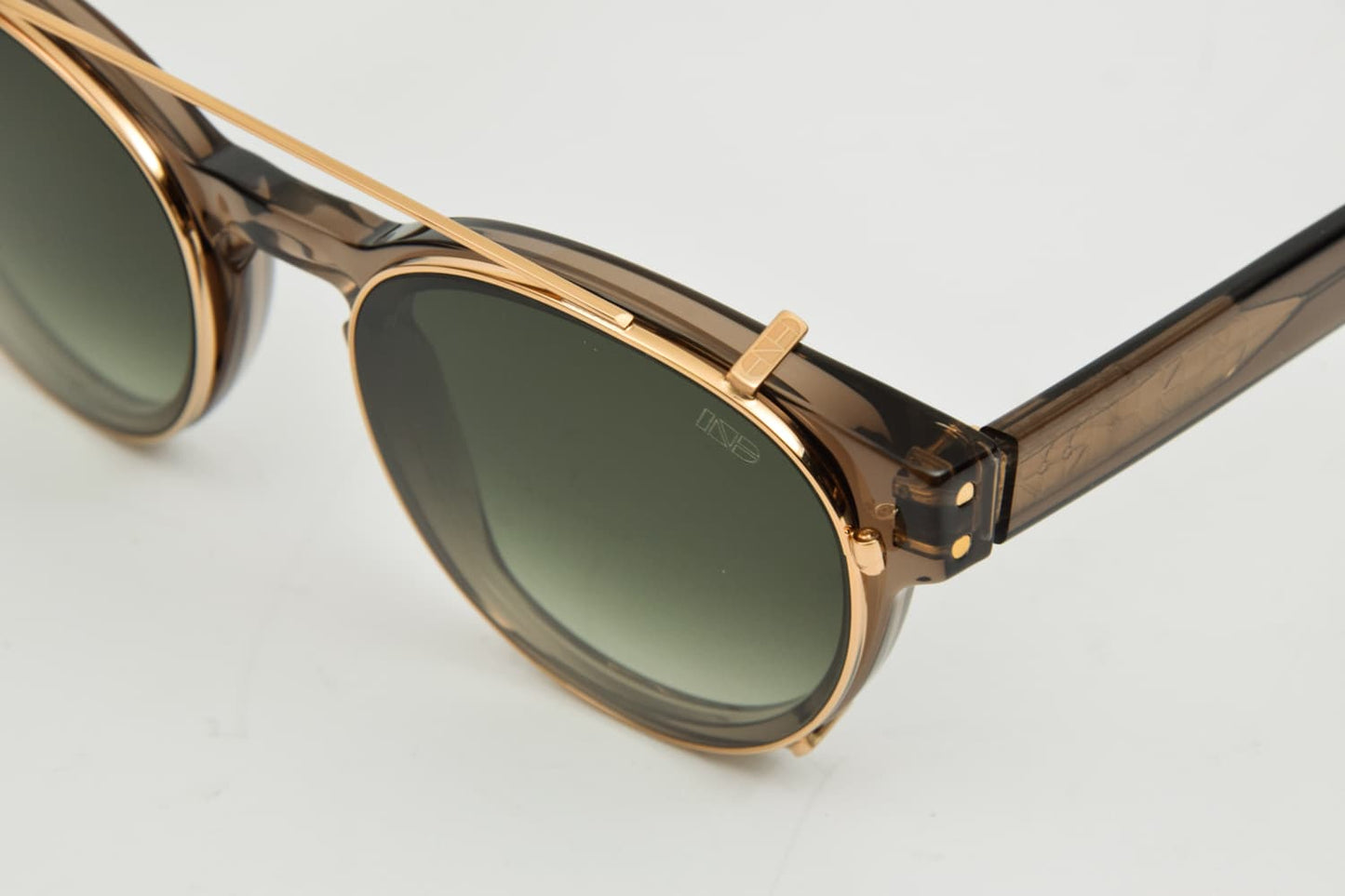 Andy Wolf | Clip On AW 03 | Oro Lenti Verde sfumato