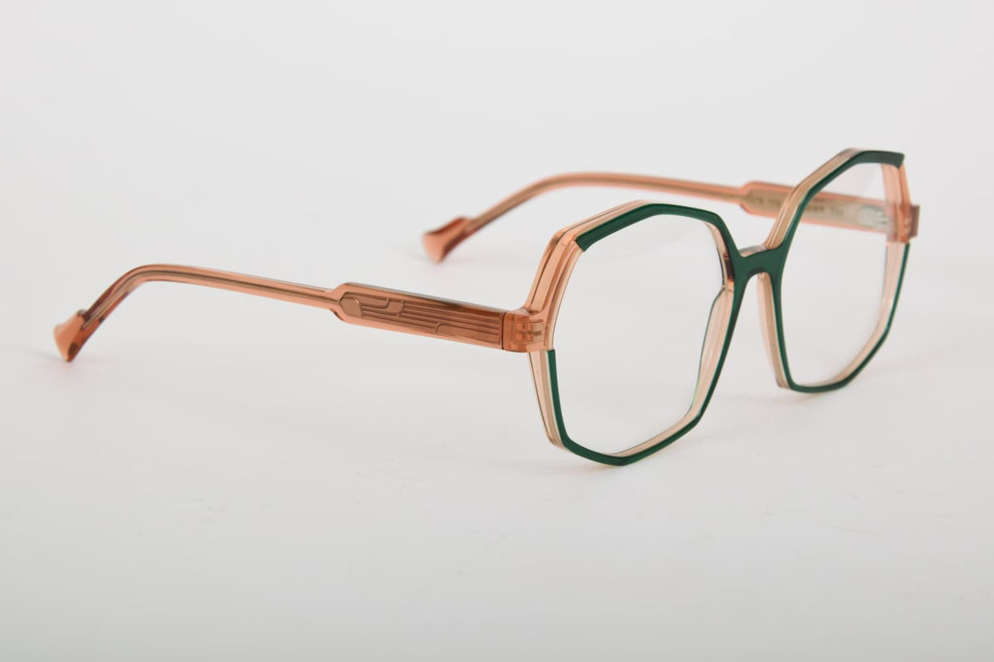 Caroline Abram | Heather 751 | Rosa Trasparente e Verde
