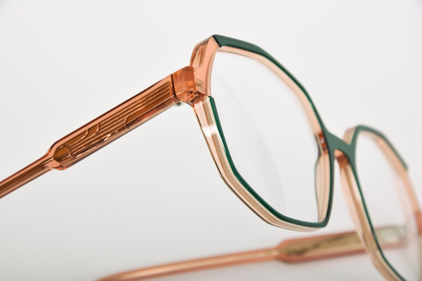 Caroline Abram | Heather 751 | Rosa Trasparente e Verde
