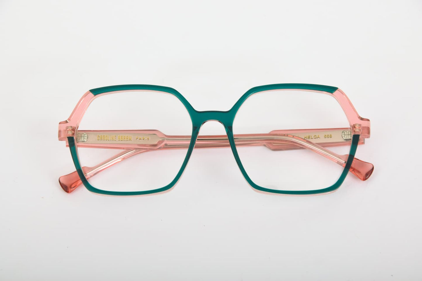 Caroline Abram | Helga | Rosa Trasparente e Verde