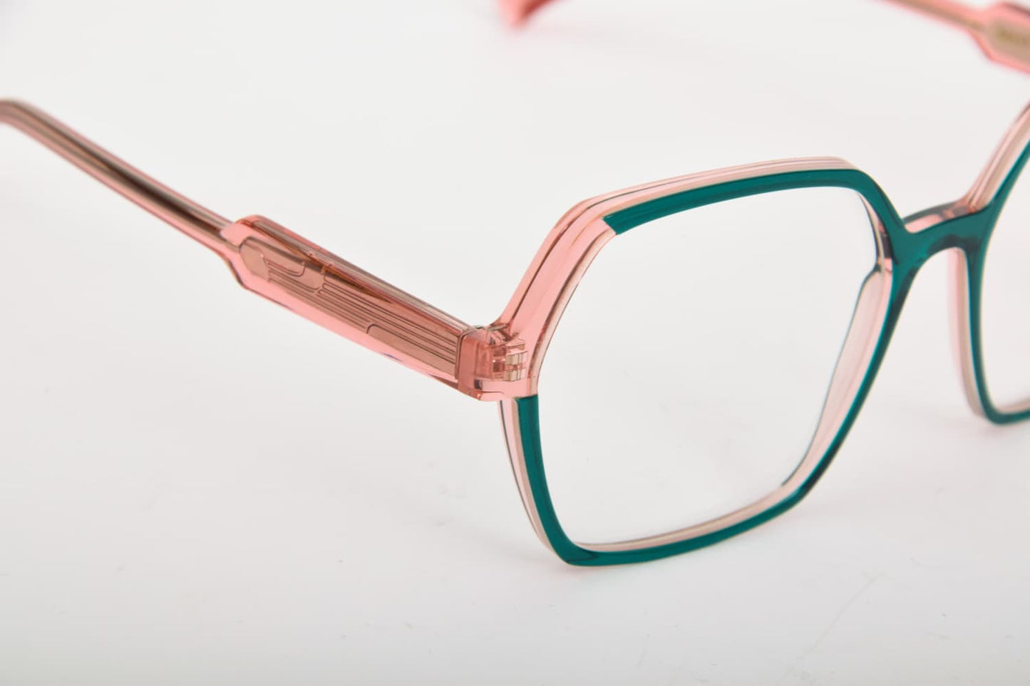 Caroline Abram | Helga | Rosa Trasparente e Verde