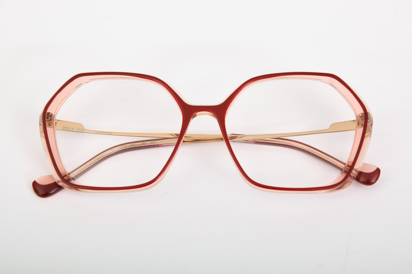 Caroline Abram | Ivy 760 | Rosa Trasparente e bordeaux