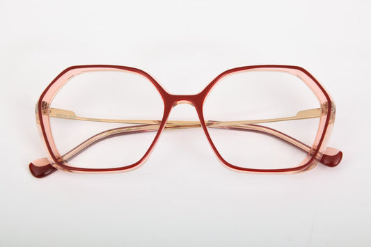 Caroline Abram | Ivy 760 | Rosa Trasparente e bordeaux