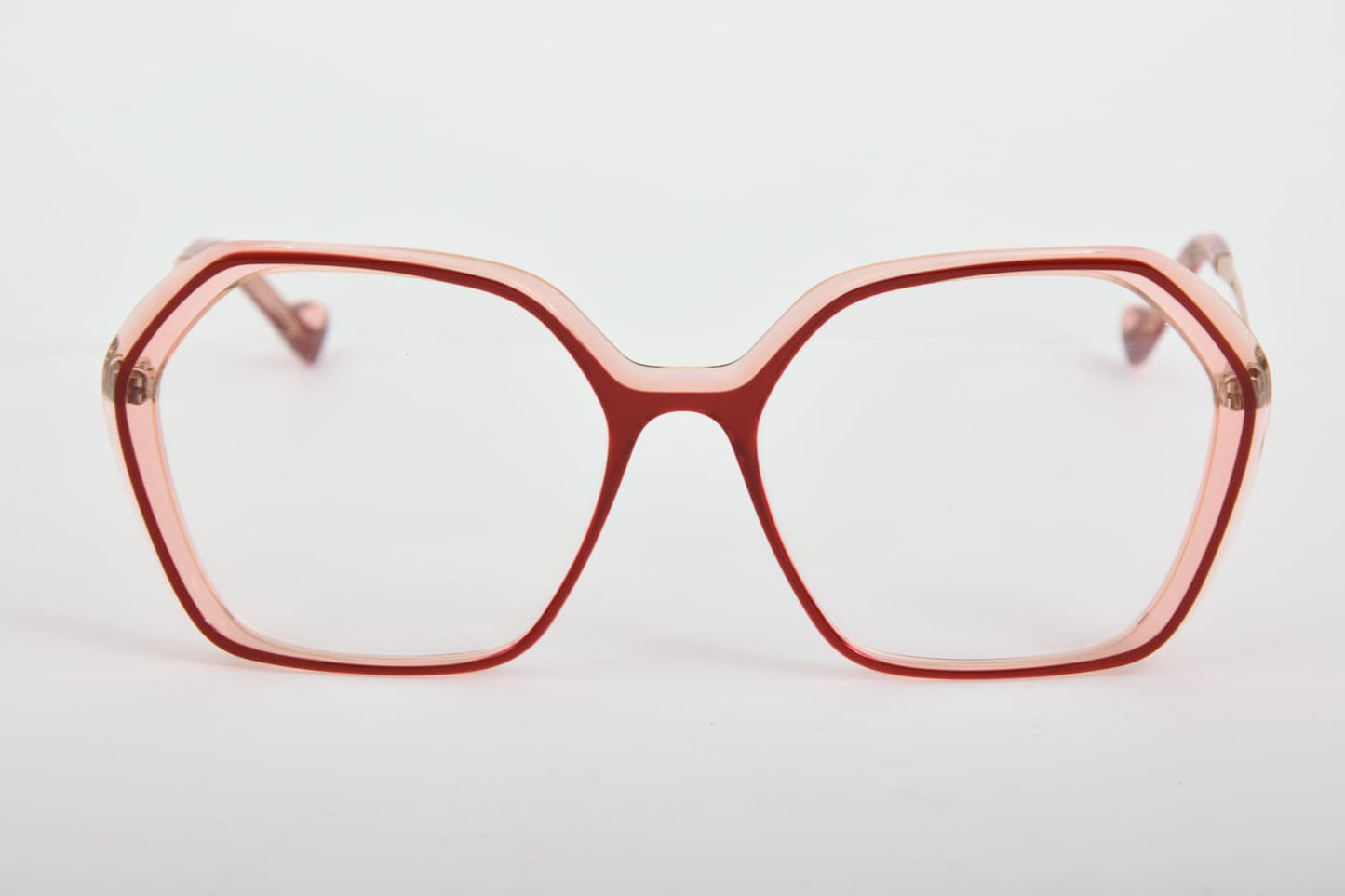 Caroline Abram | Ivy 760 | Rosa Trasparente e bordeaux