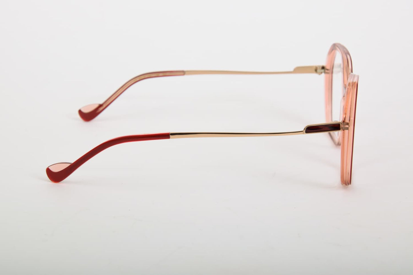 Caroline Abram | Ivy 760 | Rosa Trasparente e bordeaux