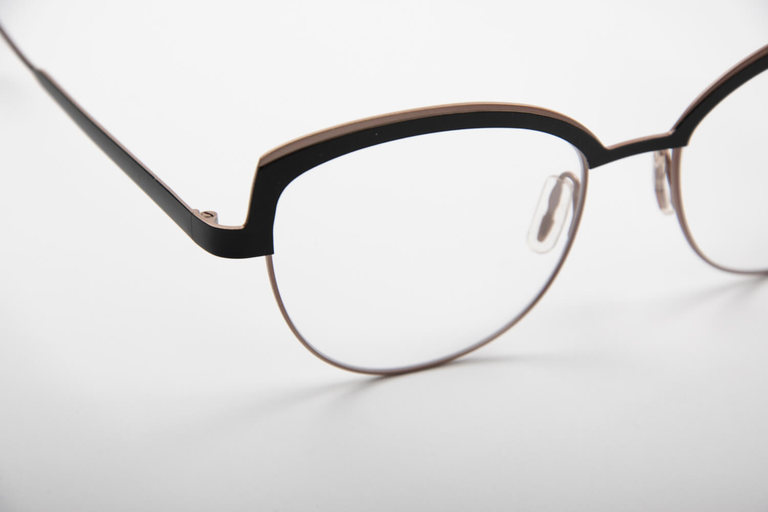 Caroline Abram | X- Tase | Oro Rosa Opaco e Nero - OTTICA SICOLI