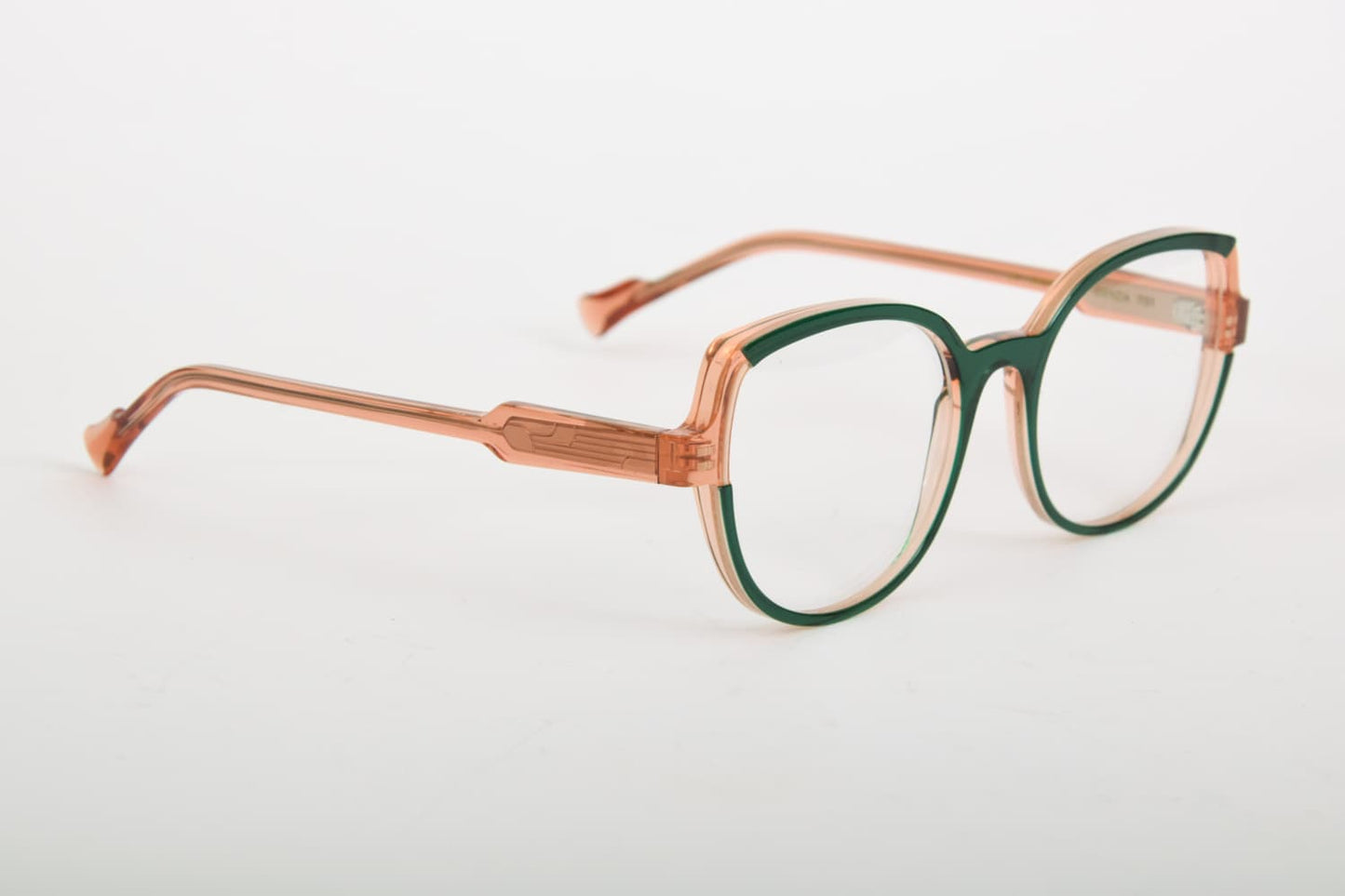 Caroline Abram | Hyda 751 | Rosa Trasparente e Verde