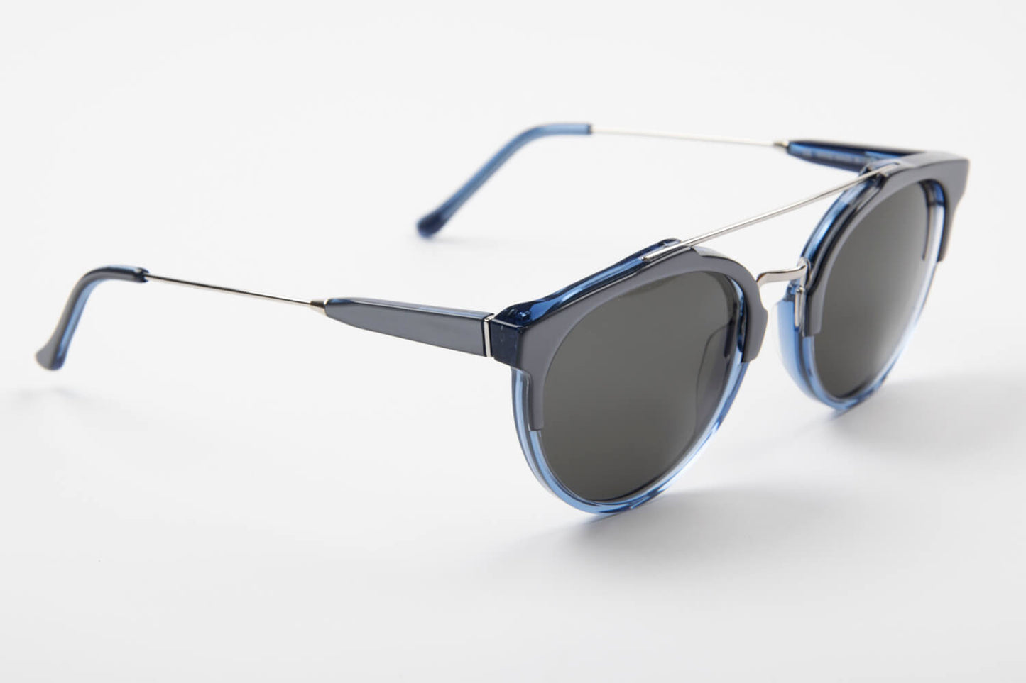Super by Retrosuperfuture | Giaguaro Lamina | Blu e Grigio Metallo - OTTICA SICOLI