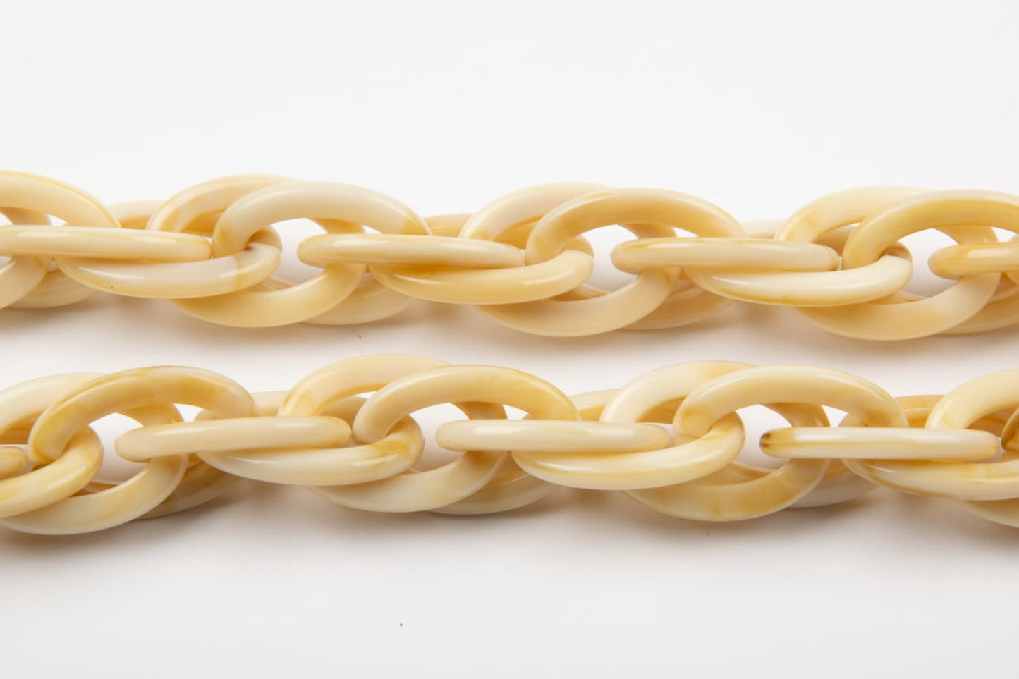 Catenella Kaleos | Doppi Ovali di Resina | Avana