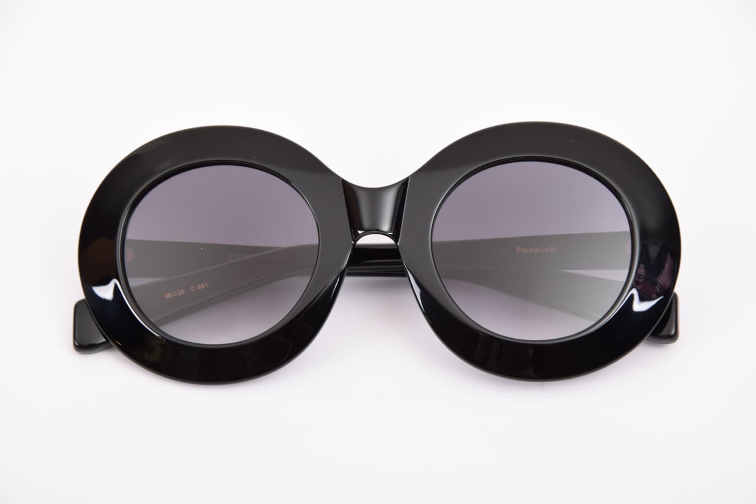 My Accessories London - Occhiali Da Sole Oversize Rotondi Neri Con Lenti Colorate - Foto 9