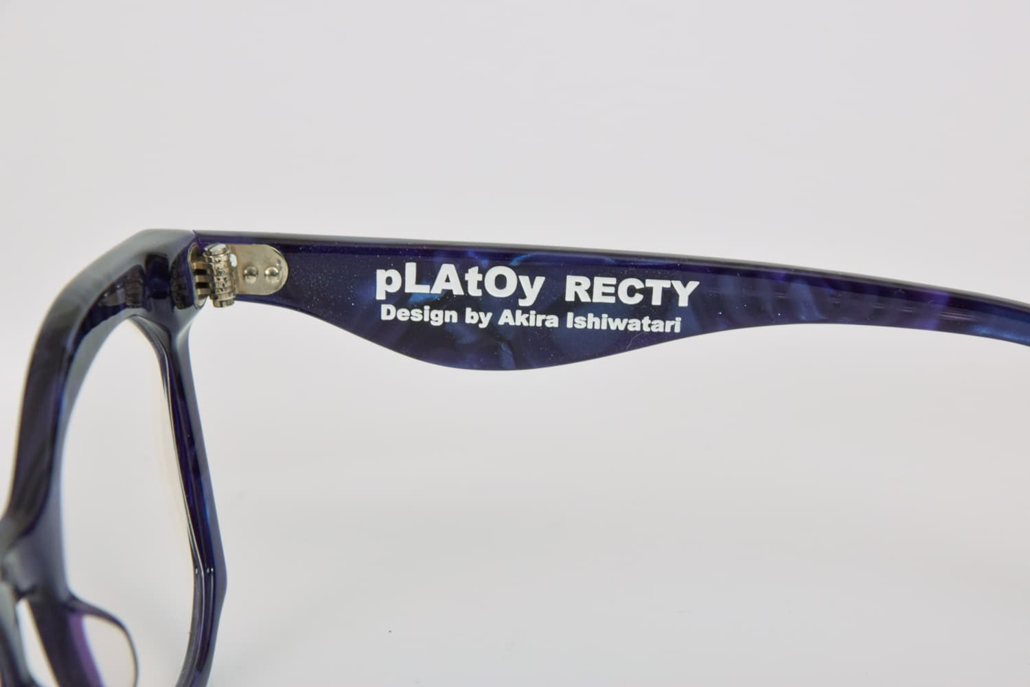 Occhiali da Vista Platoy Recty Blu Marmo