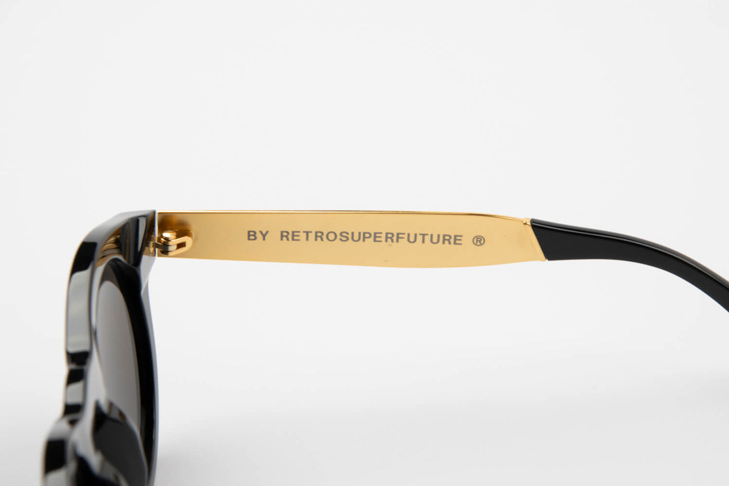 Super by Retrosuperfuture | Francis | Nero e Oro - OTTICA SICOLI