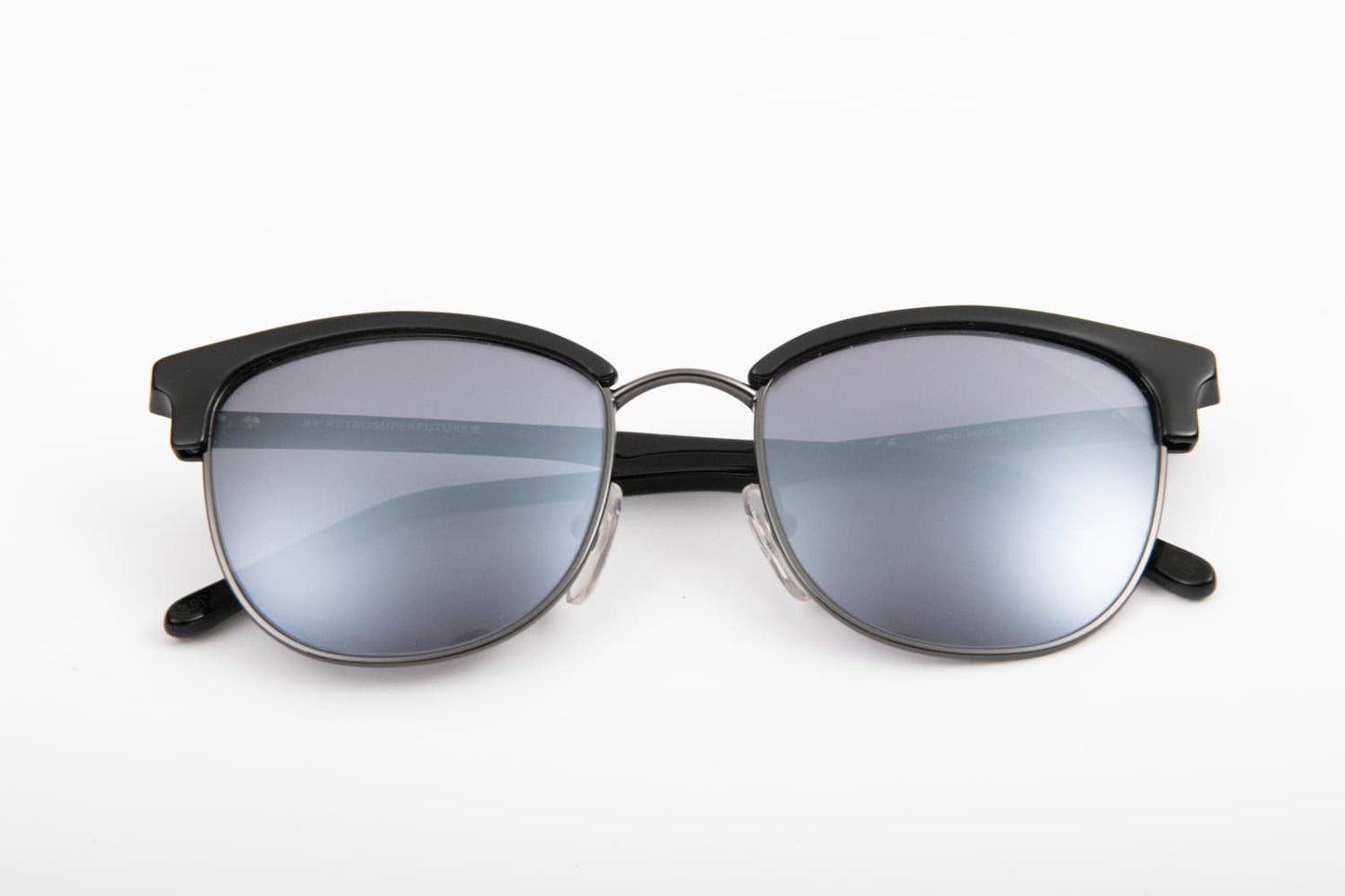 Super by Retrosuperfuture | Terrazzo | Nero Opaco e Grigio Bomboletta - OTTICA SICOLI