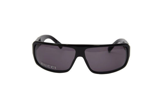 Vintage | GUCCI | Celluloide nero avvolgente con logo laterale