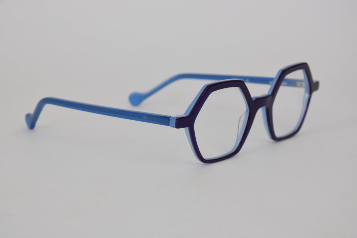 Foto laterale Occhiali da Vista Anne et Valentin modello Azur - Occhiali da Vista piccoli esagonali