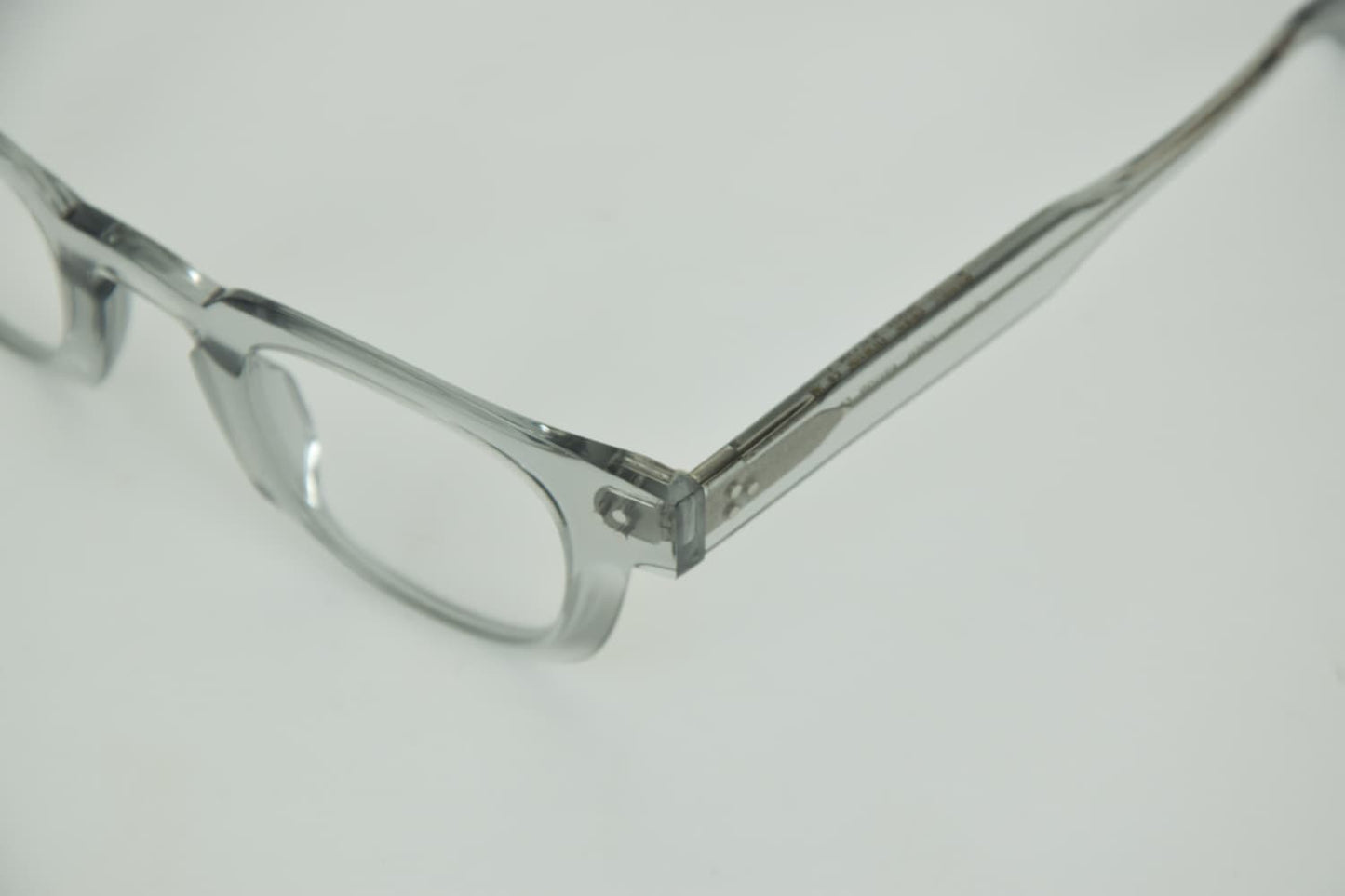 Foto dettaglio cerniera Occhiali da Vista Uomo trasparenti - Occhiali Talla Spazio Grigio Trasparente