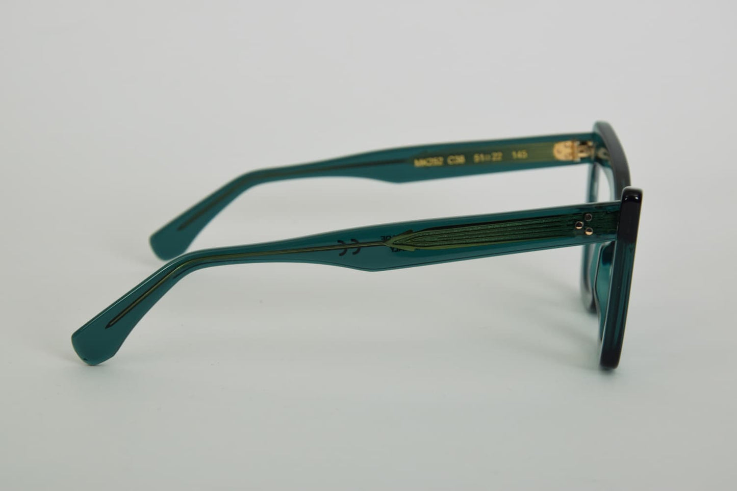 Occhiali da Vista a Gatto Donna Particolari: Occhiali da Vista Monokol MK252 verde petrolio